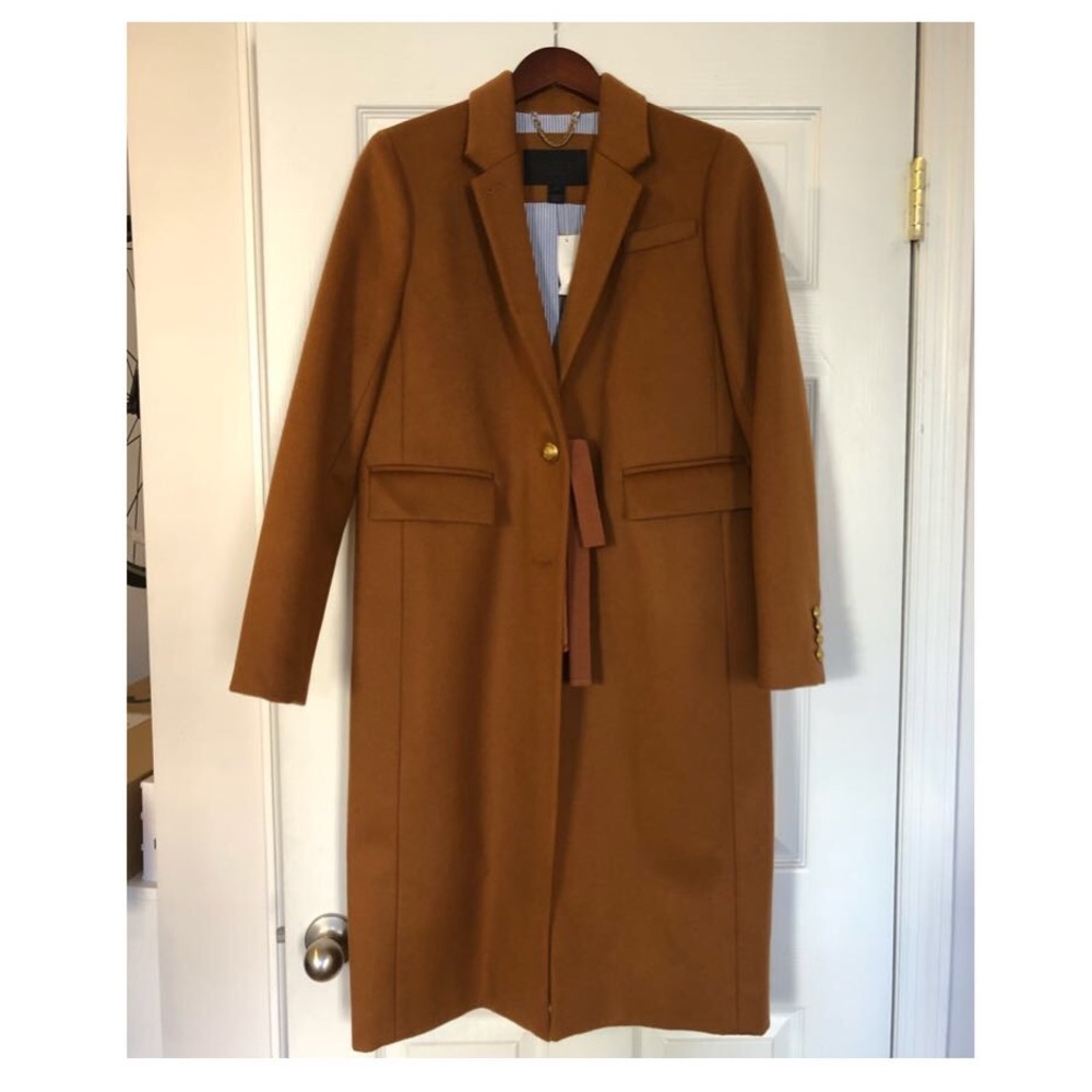 RARE J. Crew Camel Cashmere and Wool Coat/topcoat